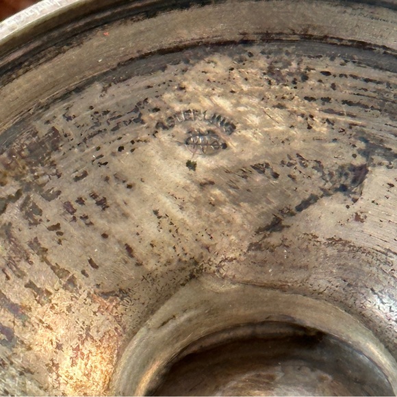 Sterling Silver Flower Arranger with Brass Screen - Picture 2 of 16